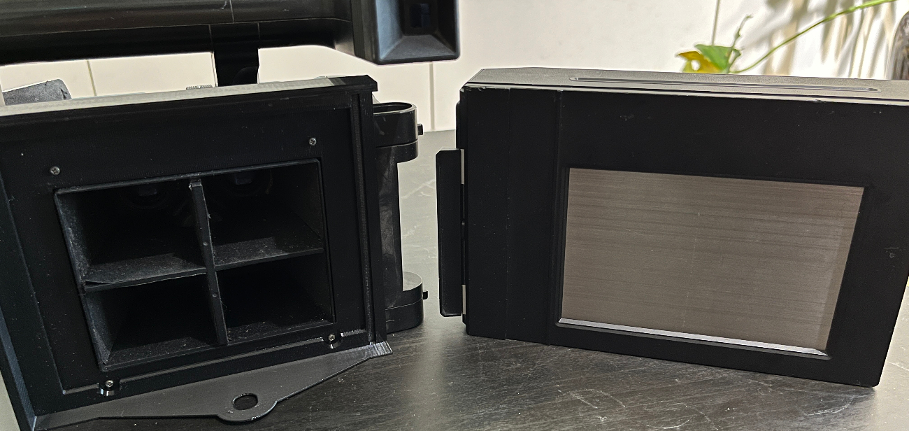 改好的四眼机，以及 lomograflok 后背